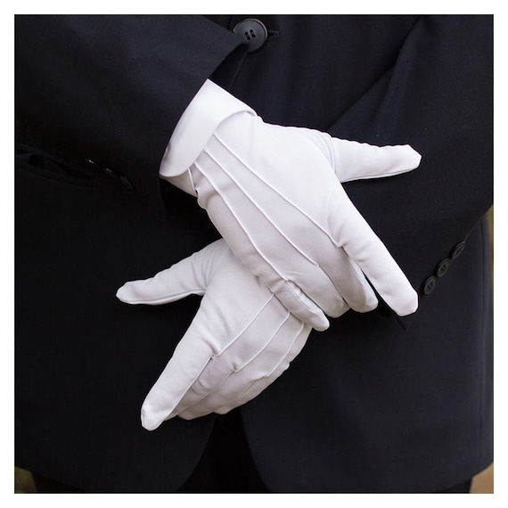 GENERICO Guantes Blancos Formal Ceremonias Desfiles Eventos