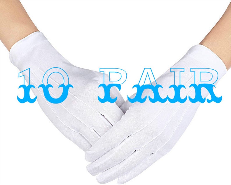 Formal White Gloves Marching Band Military Etiquette Tuxedo Etsy