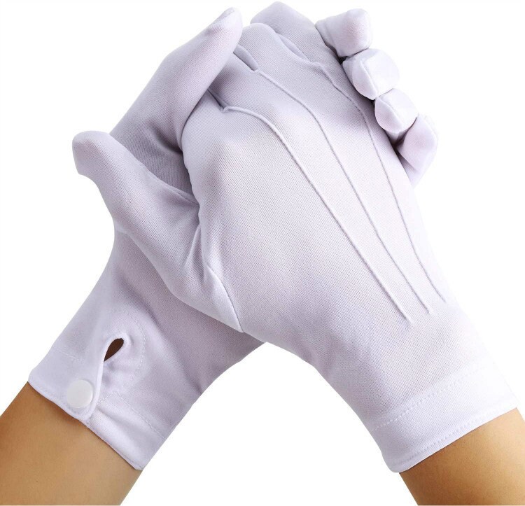 Formal White Gloves Marching Band Military Etiquette Tuxedo Etsy