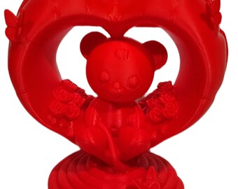 Teddy's Valentine Balloon 3D printed