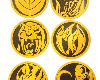 Power Ranger Symbol Wall Hangers