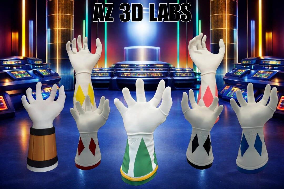 3D Printed Power Ranger Hand Stand – Controller & Headphone Holder ...