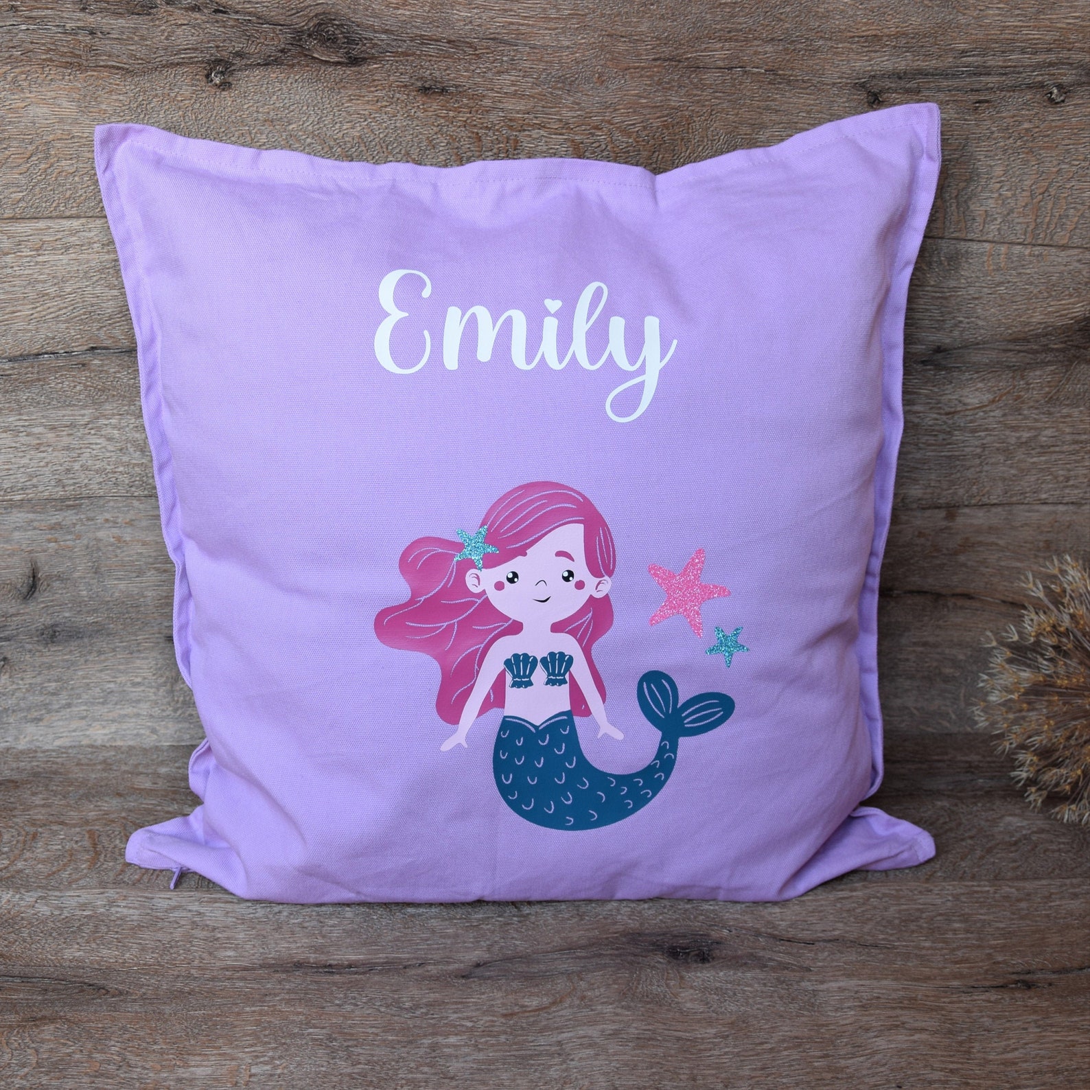 Mermaid Pillow Girl Personalized Pillow Birthday Gift for Etsy