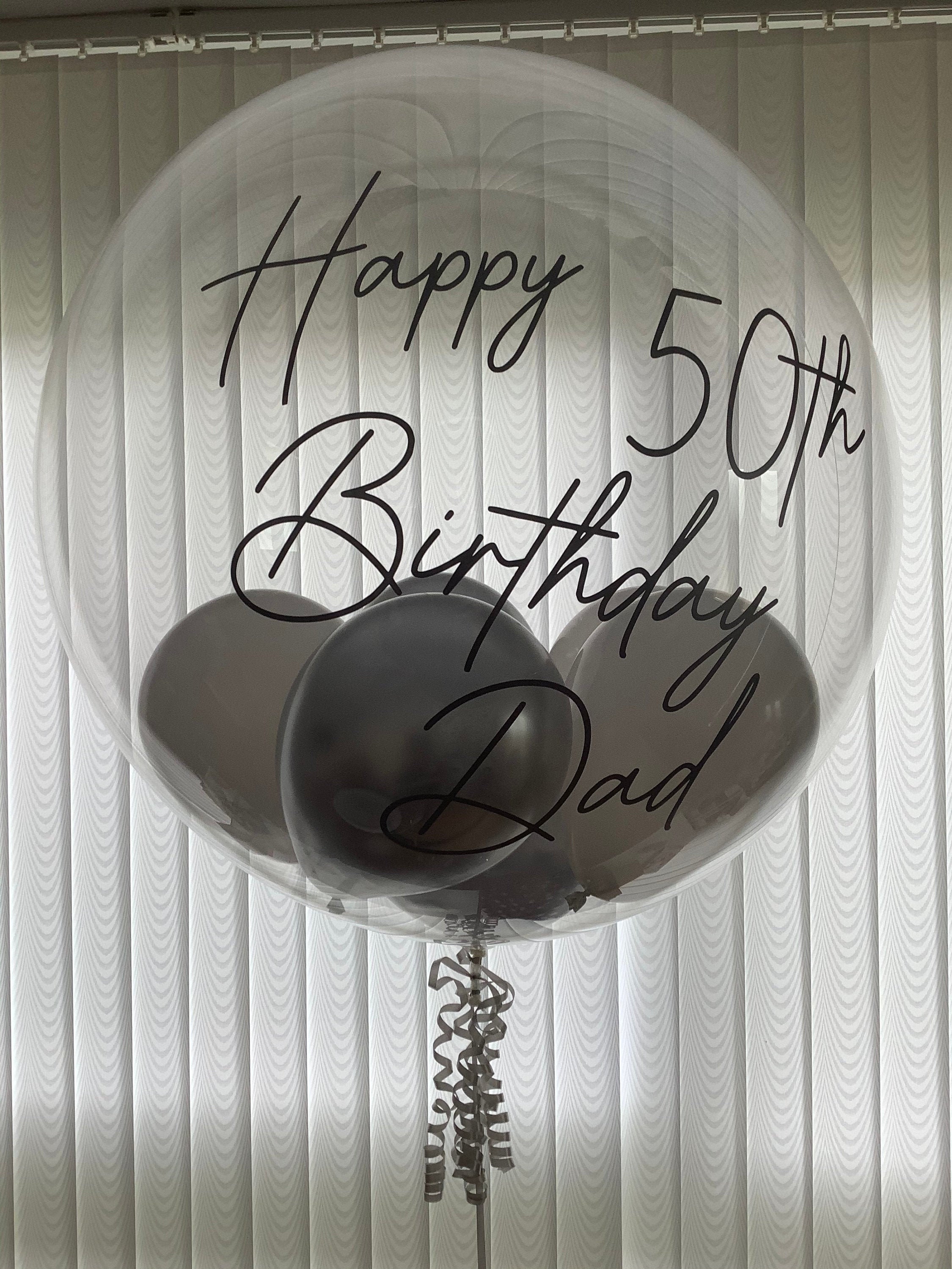 Custom Balloon Vinyl Label Decal Wording Bubble Balloon Etsy