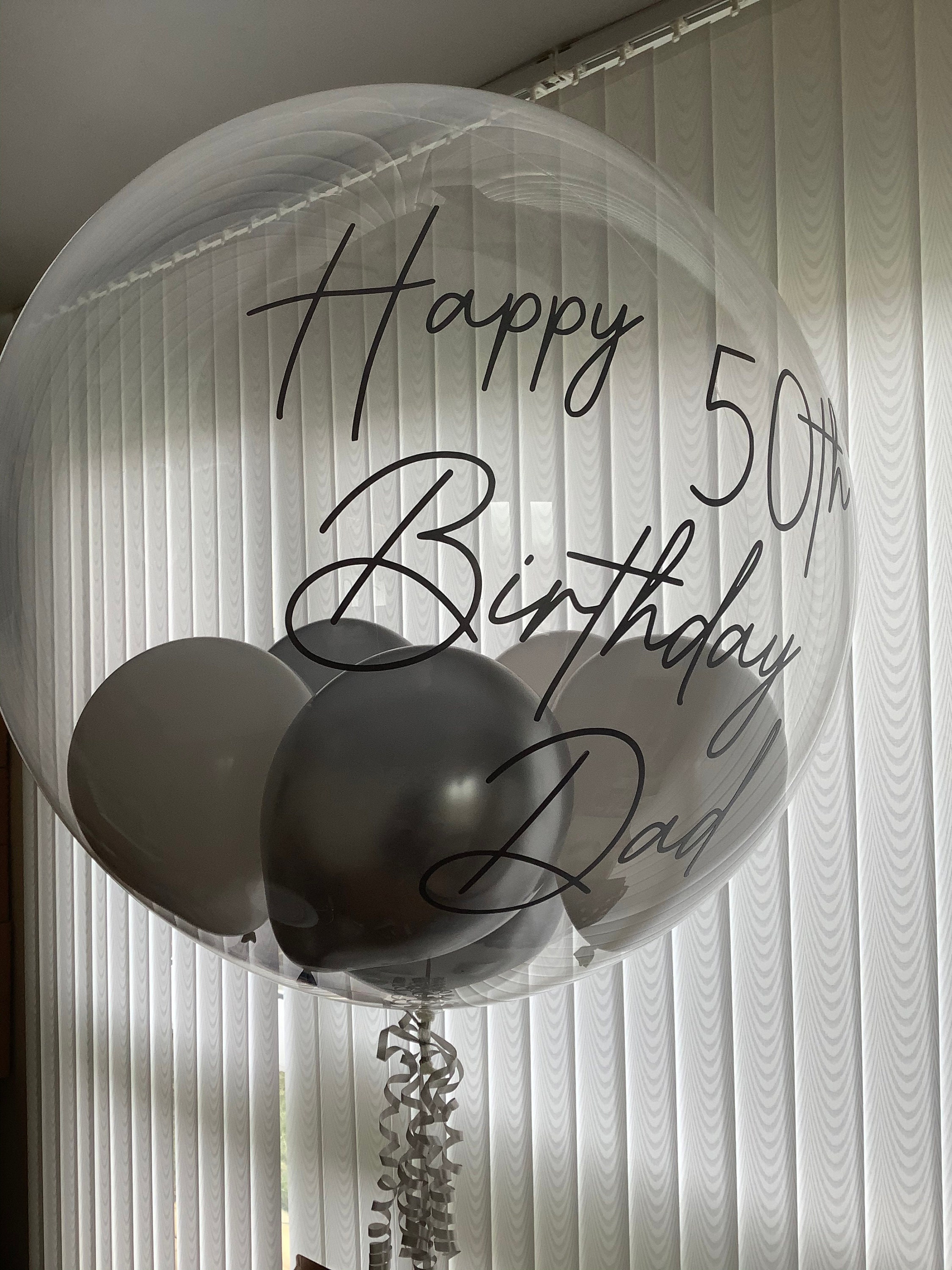 Custom Balloon Vinyl Label Decal Wording Bubble Balloon Etsy