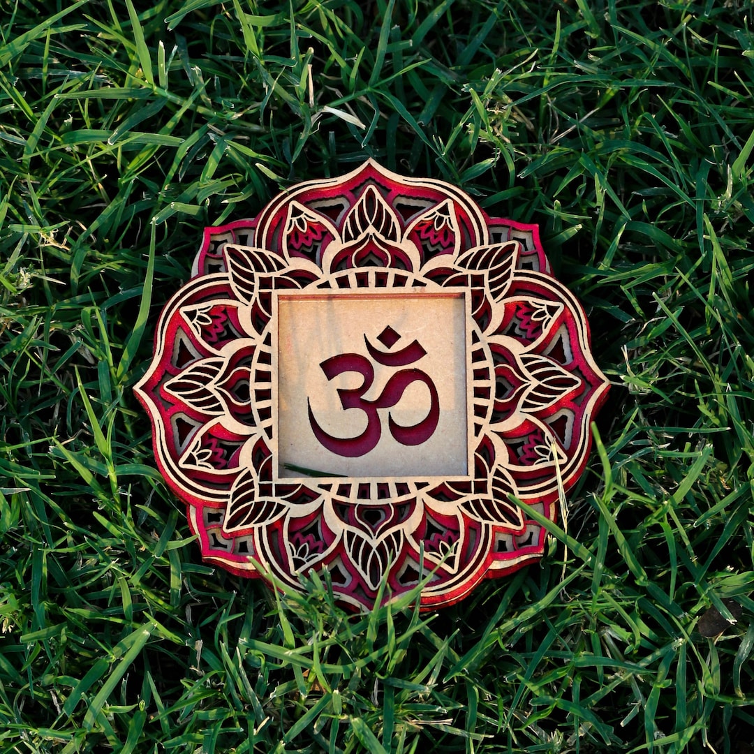 Om Mandala Wall Art Living Room Décor Pooja Room Decor Ohm Etsy