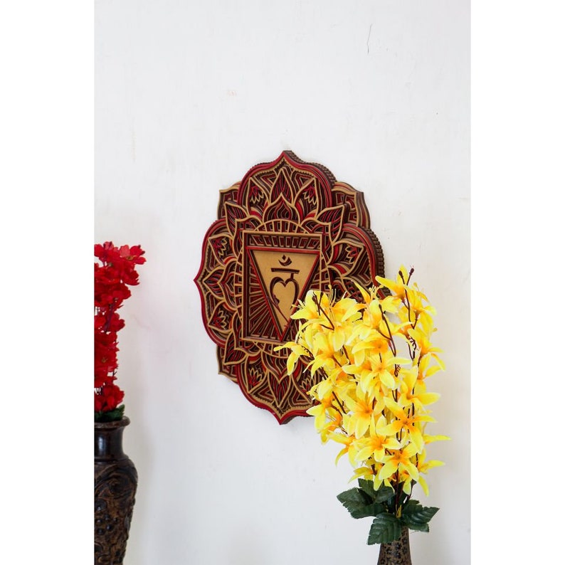 Chakra Mandala Wooden Wall Art, Spiritual Home Decor - Etsy