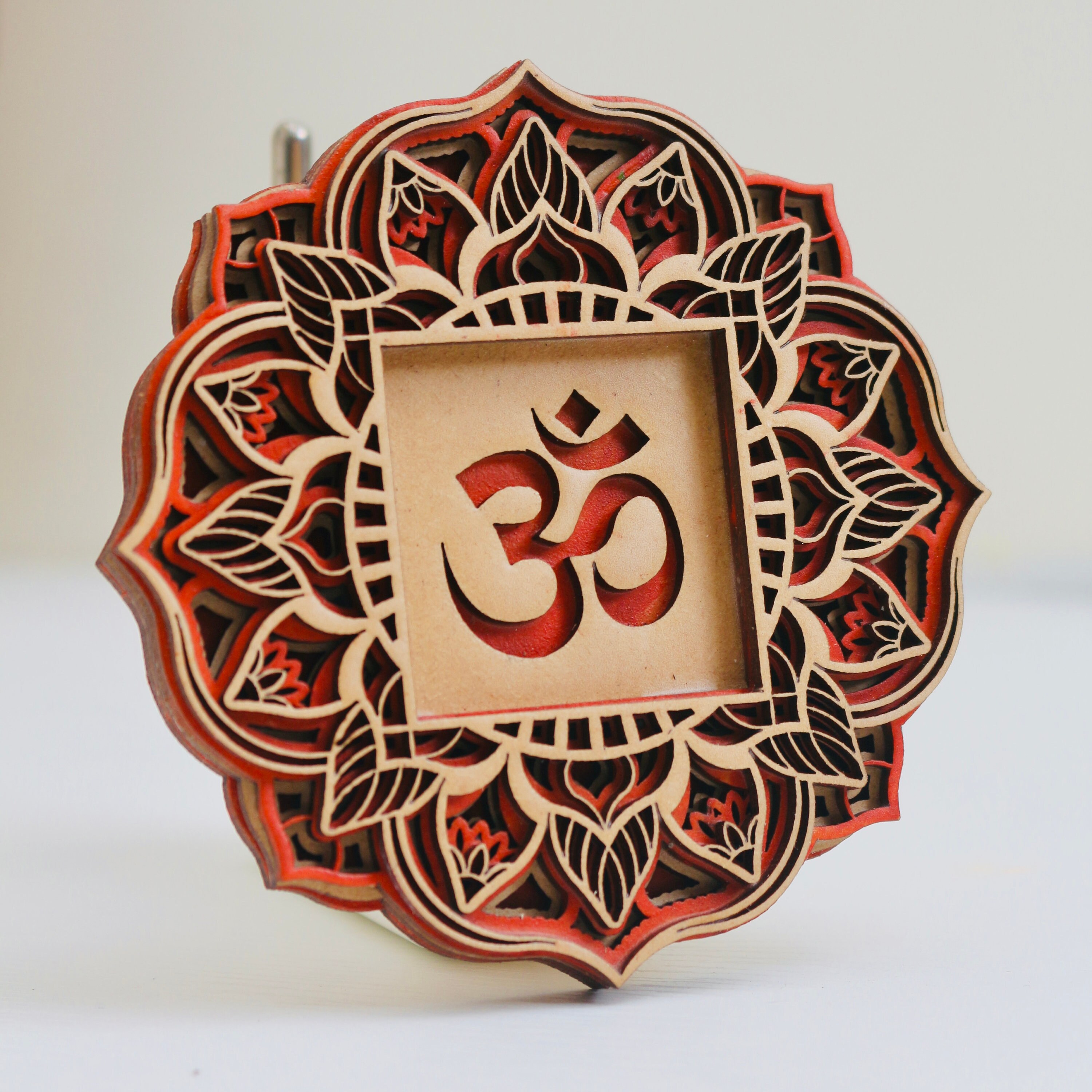 Om Mandala Wall Art Living Room Décor Pooja Room Decor Ohm Etsy