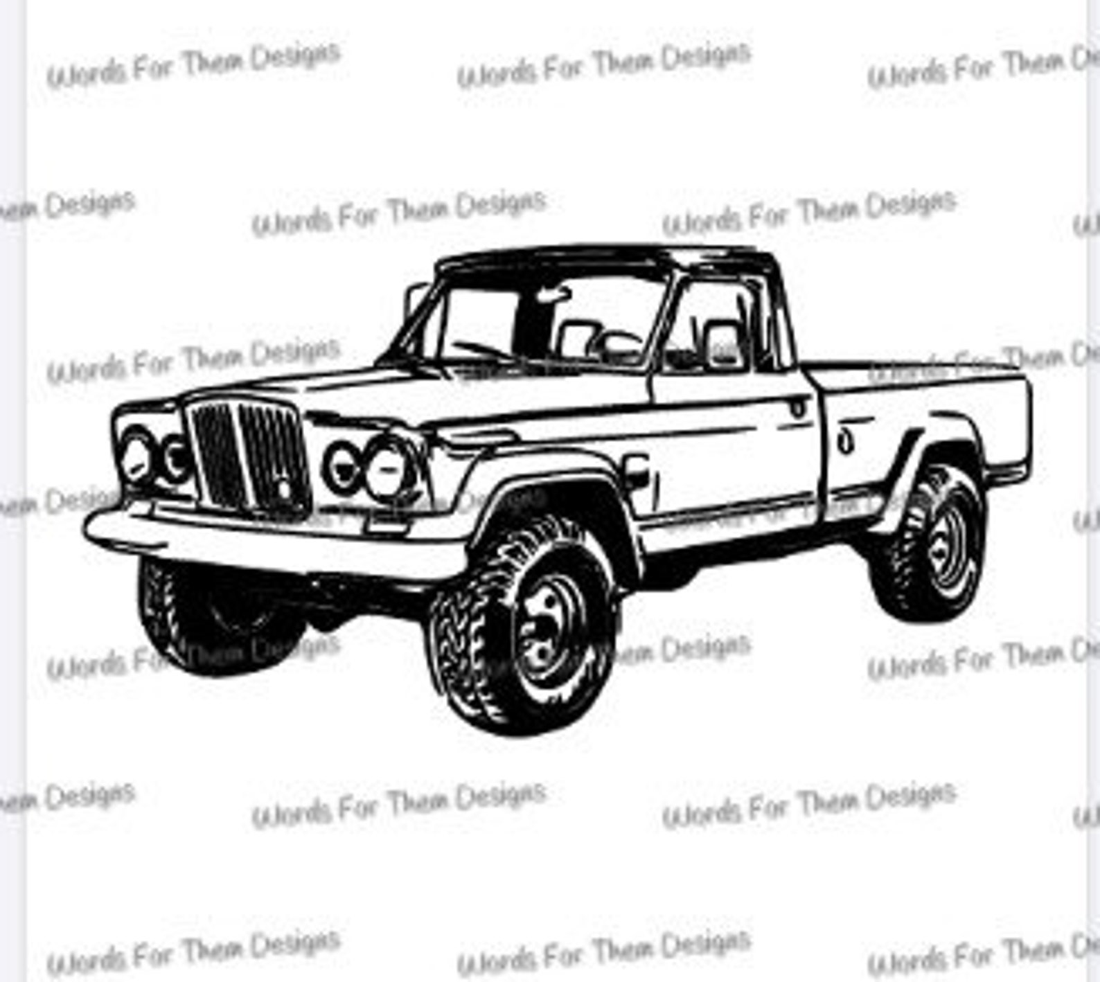 1967 Jeep Gladiator decal or Stencil Etsy