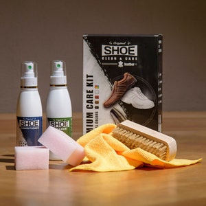 Combo: x3 Shoe Care Kit - Shoe cleaner, Shoe cleaning kit, Cleaning box