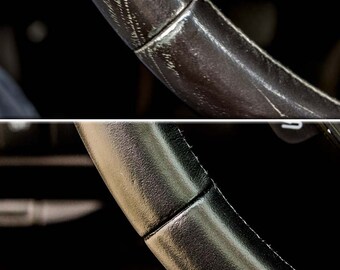 Kit De Reparación Y Teñido Para Volante De Cuero Negro, Compatible Con Mercedes-Benz Y BMW, Fabricado En Alemania Por SRSsystem