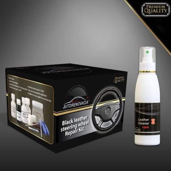 Black Leather Steering Wheel Repair Kit Leather Renovation Car Kit Car