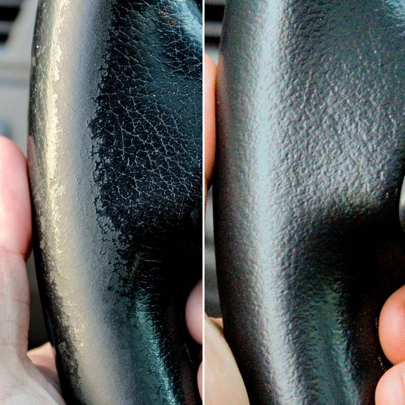 Black Leather Steering Wheel Repair Kit Leather Renovation Car Kit Car Accessories Steering