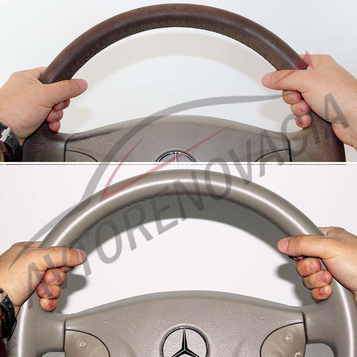 Colored Leather Steering Wheel Repair Kit With Cleaner Light Etsy Colored Leather Steering Wheel Repair Kit With Cleaner Light Etsy