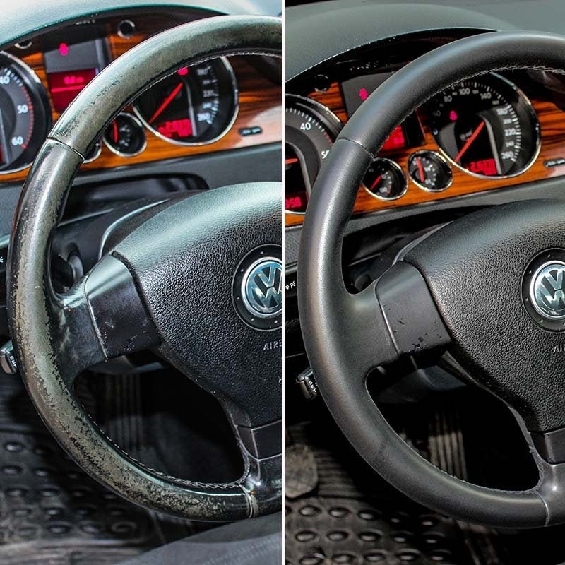 LEATHER EXPERT BLACK LEATHER STEERING WHEEL RESTORATION KIT - Foto 3