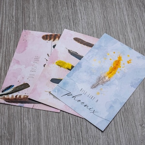 Postkartenset "Federn"