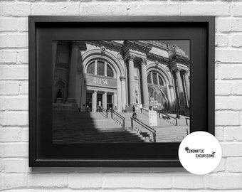 NYC Met Museum Print | Black and White Travel Photography