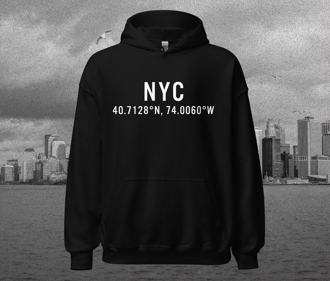 NYC Relaxed Hoodie - Coral