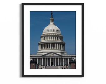 Washington DC Print | US Capitol Building | United States Wall Art