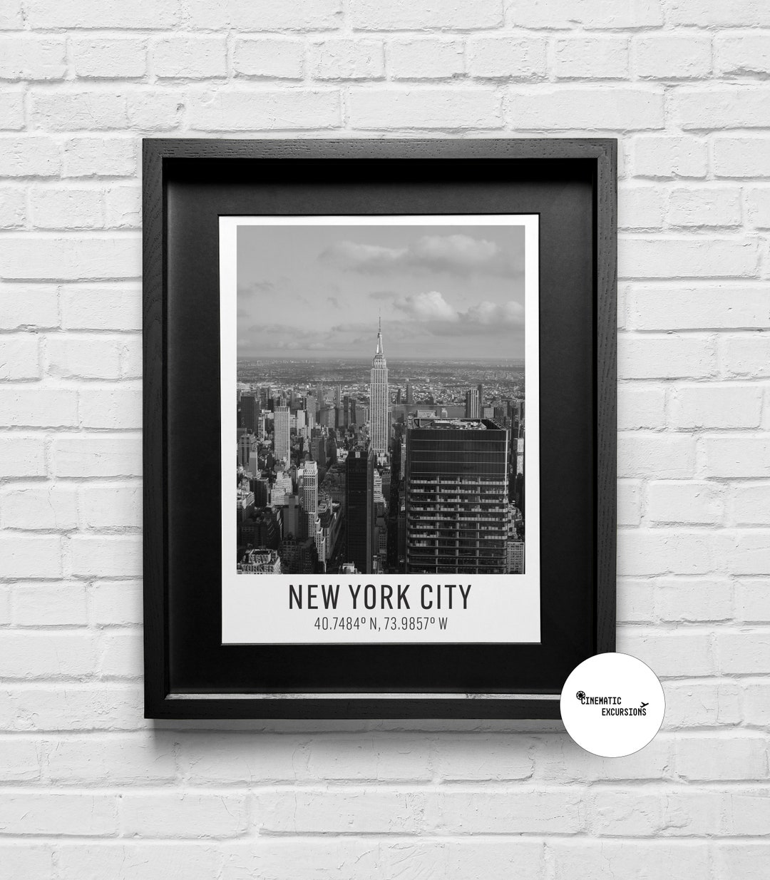 New York City Travel Print | NYC Travel Poster | Empire State Building ...
