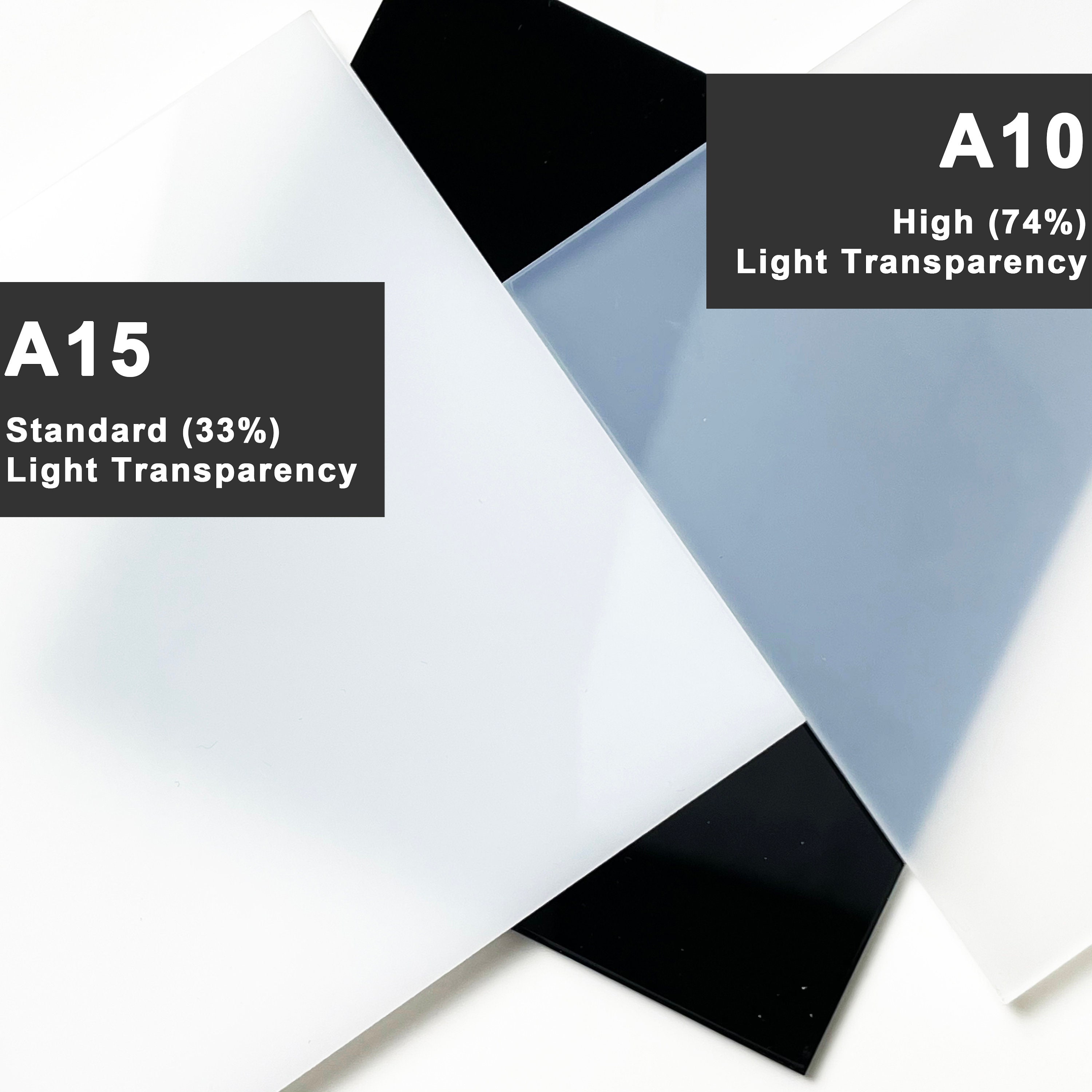 High Gloss Opal Acrylic Diffuser Sheet Colored 2mm Clear Perspex Sheet