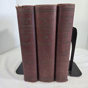 Webster&#39;s New International Dictionary 2nd Edition 1949 3 Volume Book Set RARE