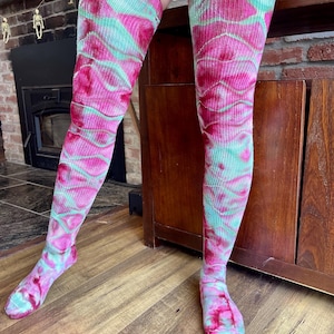 Spicy Plum Thigh High socks