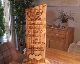 Table stele, wedding stele, wedding, wedding gift,