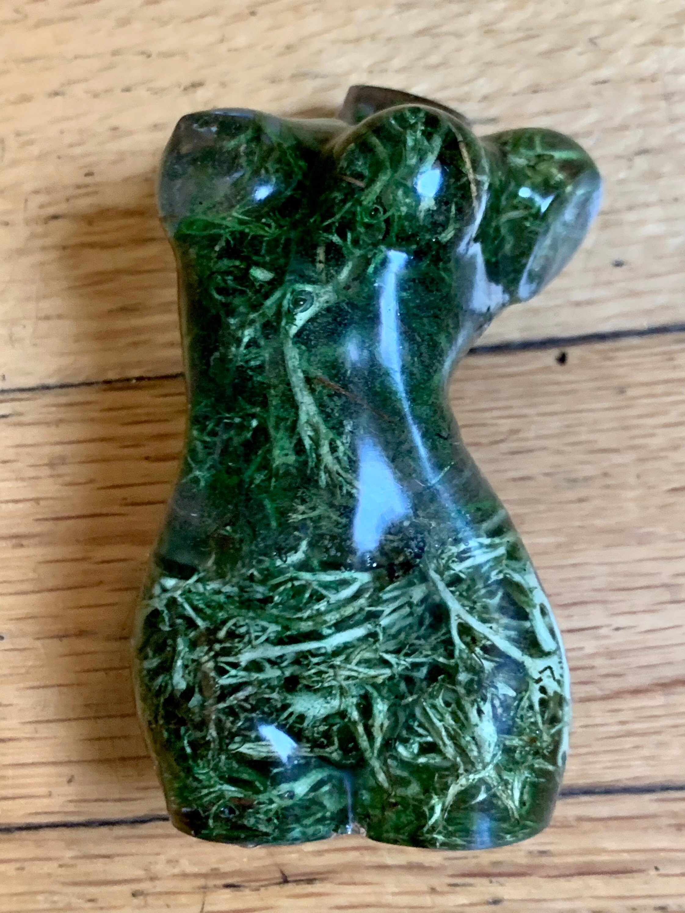 Moss Goddess Statue Figurine Etsy