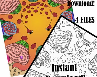 INSTANT DOWNLOAD Ocean Theme Coloring Pages