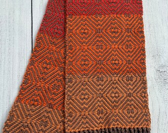 Handmade Autumn Colors Scarf: Handwoven Winter Scarves