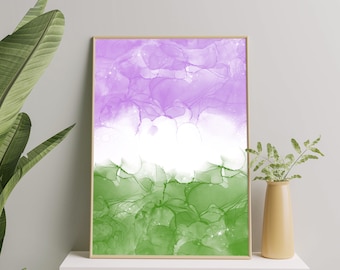 Queer Subtle Art Print, Queer Wall Art Poster, Queer Painting, Gender Queer Pride Gift, Queer Pride Print