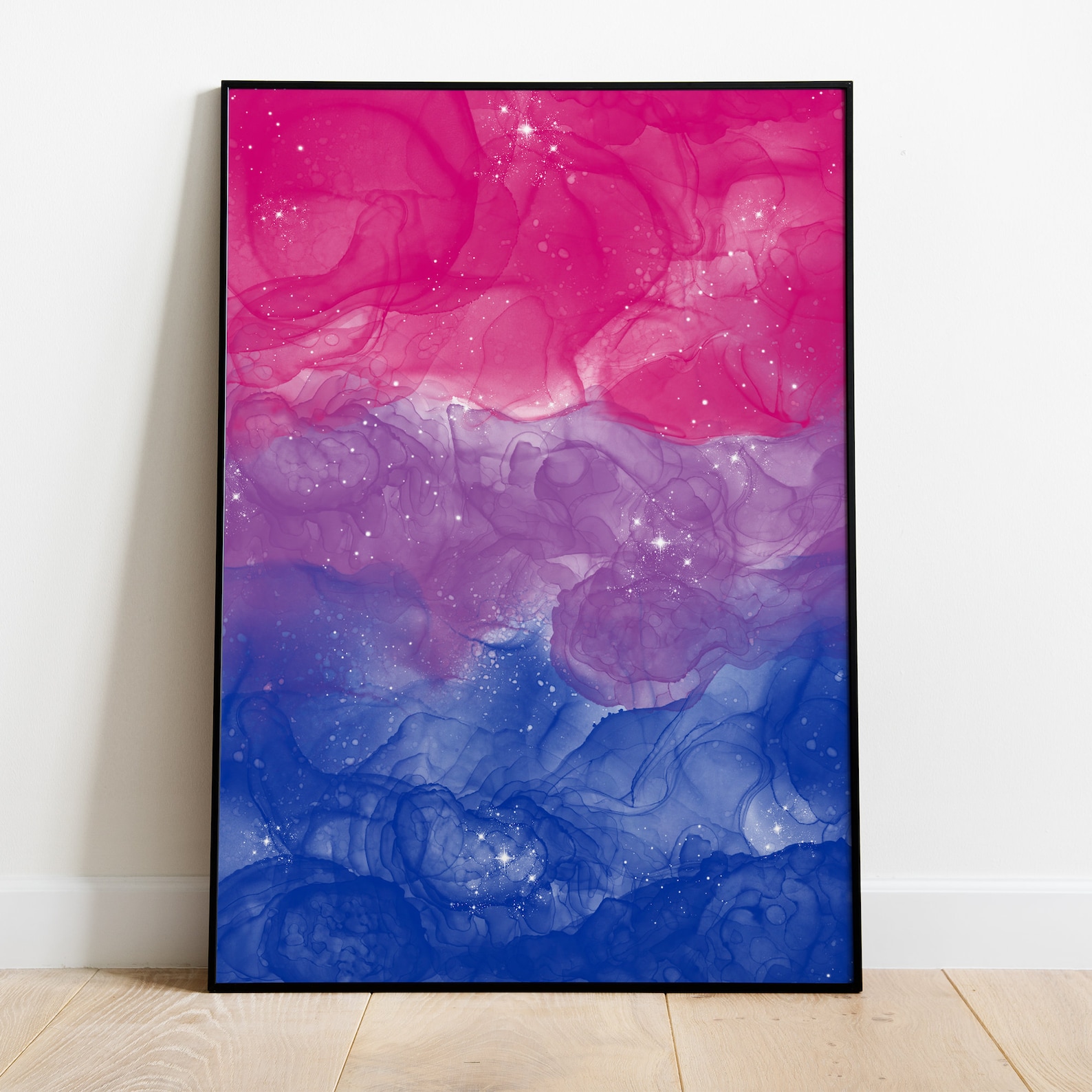 Bisexual Subtle Art Print, Bisexual Wall Art Poster, Bisexual Painting ...