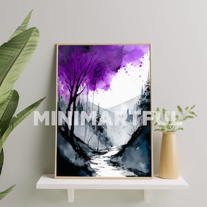 Asexual Pride Painting, Asexual Art Print, Asexual Art Poster For Home Decor, Ace Pride Flag Painting, Demisexual Pride Art Print