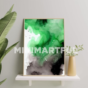 Aromantic Flag Subtle Art Print, Aromantic Pride Wall Art Poster, Aromantic Painting, Aromantic Pride Gift
