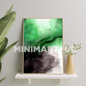 Aromantic Pride Flag Subtle Art Print, Aromantic Wall Art Poster, Aromantic Painting, Aromantic Pride Gift