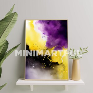 Subtle Non binary Pride Flag Art Print, Non binary Wall Art Poster, Nonbinary Painting, Non binary Pride Gift, Nonbinary Art Print