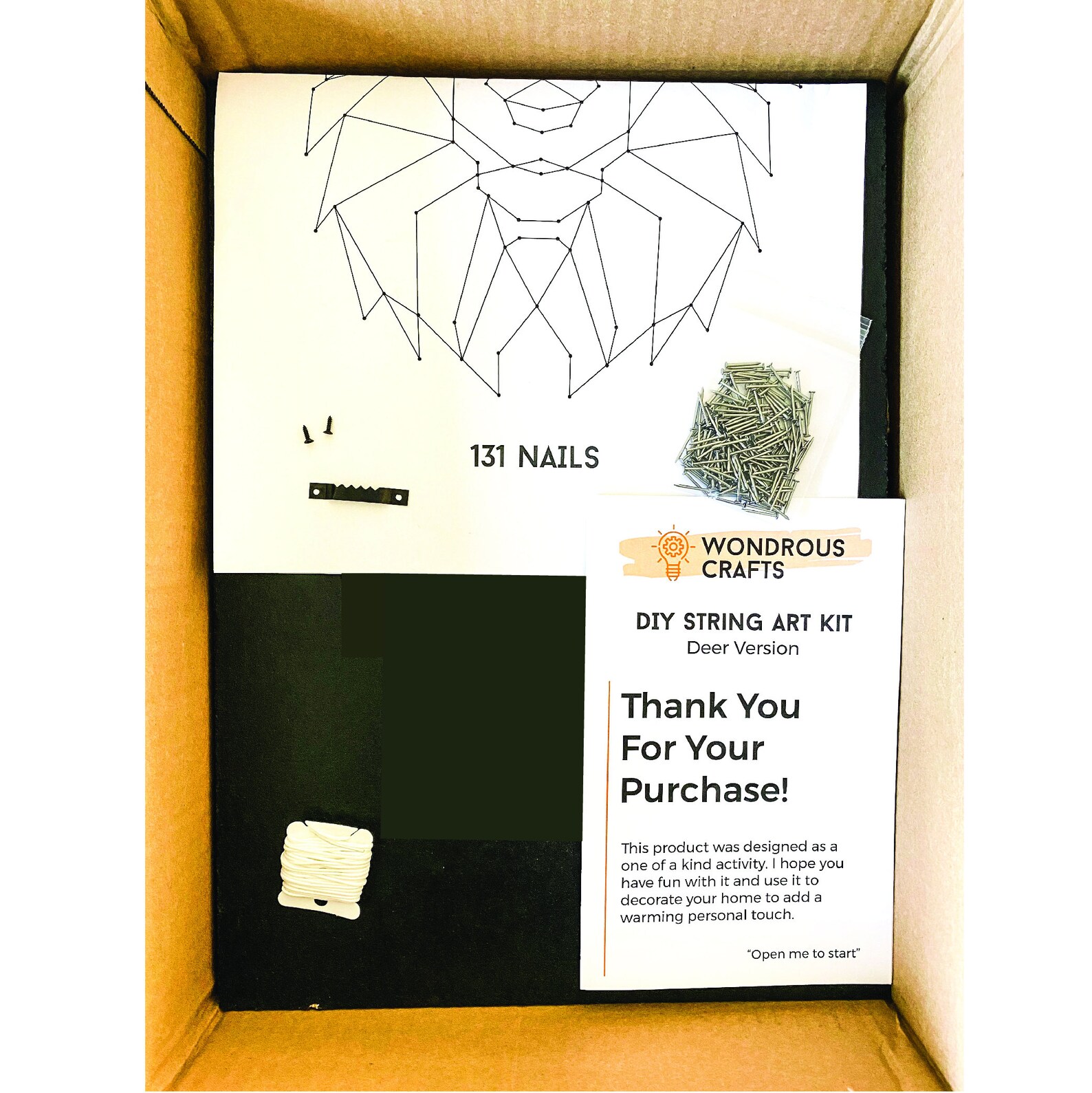 DIY String Art Kit Craft Kit for Adults Easytofollow Etsy