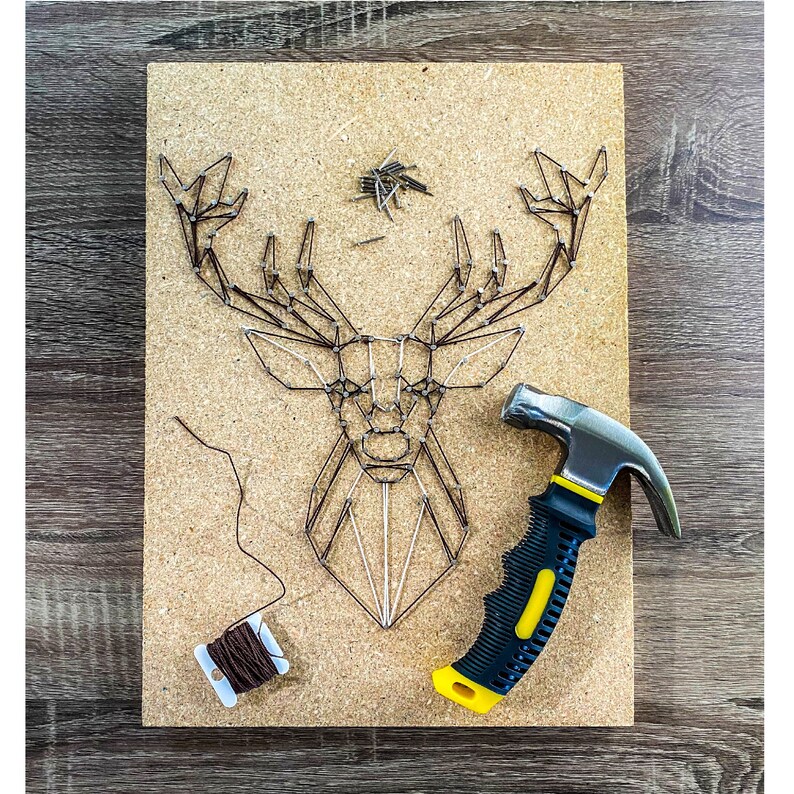 DIY String Art Kit Craft Kit for Adults Easytofollow Etsy