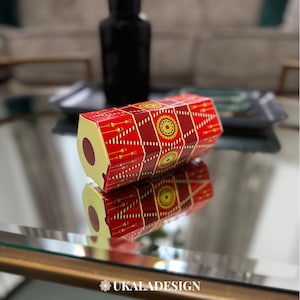 Red Dholki Favour Boxes, Mendhi Dhol Wedding Favours, Asian/Desi Theme Party Decor, Mehndi, Mayoon, Pre-Wedding Party Gifts, Maroon Boxes