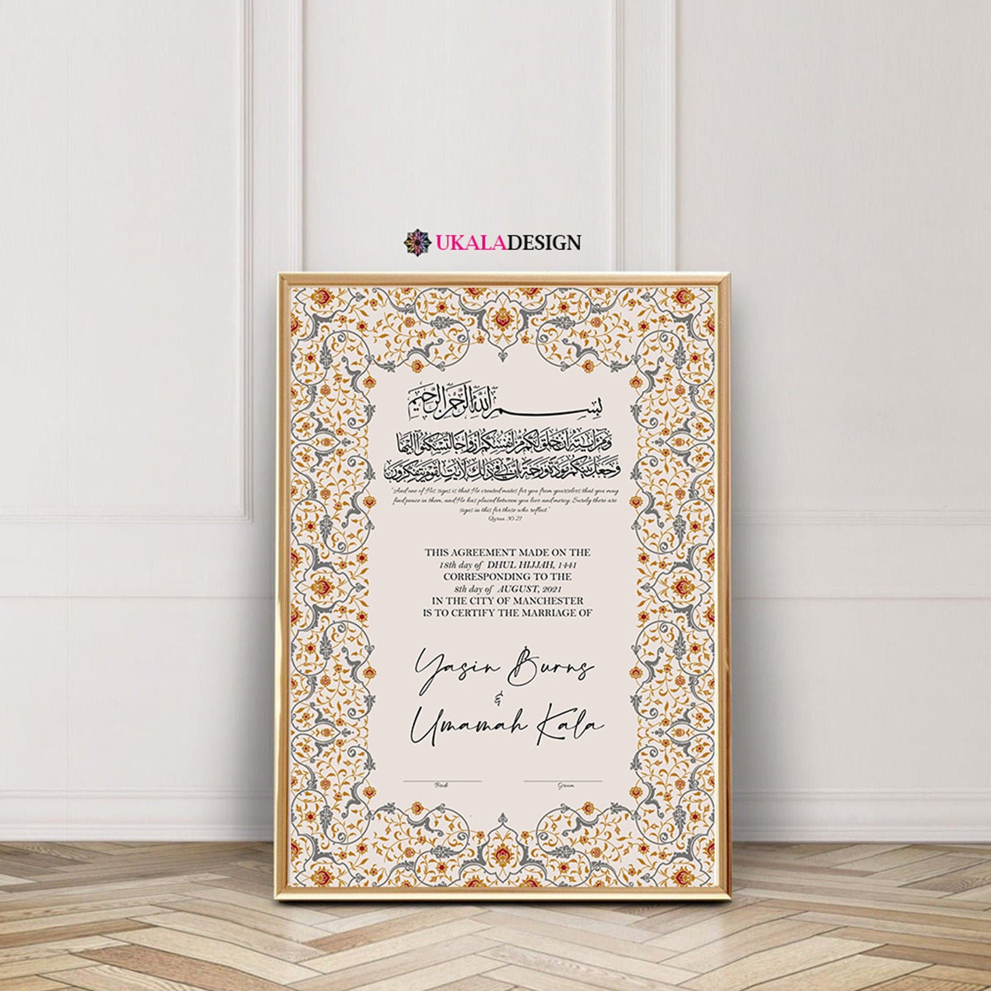 personalised-nikkah-contract-nikah-nama-customised-muslim-etsy-india