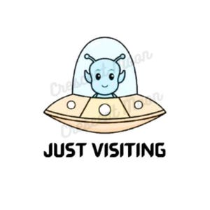 Alien UFO Decal Sticker Laptop Stickers Custom Gifts Space Themed Decor Water bottle Stickers Space Funny Stickers