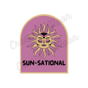 SunSational Decal Sticker for Laptop Sticker Water Bottle Sticker Journal Decal