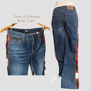 Dolce & Gabbana Men's Patchwork Denim Jeans