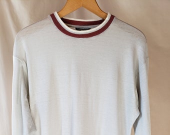 Vintage Sweatshirt Stripes Amour Small Size Crewneck Longsleeve Jumper Pullover Streetwear