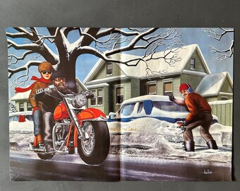 David Mann Harley Davidson Motorcycle Biker Easyriders Centerfold