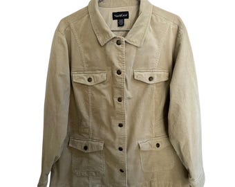 Women's Jacket 3X Vintage Corduroy - eco-friendly shop Cleaning the earth one fabric at a time...