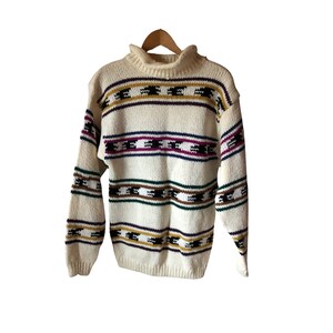 80s Sweater Women's small - oversized Mock turtleneck - Women's vintage clothing shop