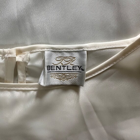 Sheer Blouse Cream - Women's Vintage 90s Bentley … - image 8