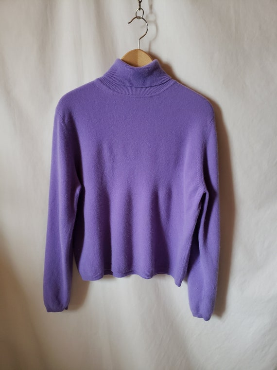 1980's Lavender Purple Turtleneck 